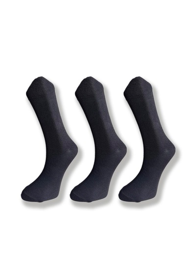 Silk Step 7'li Paket , Düz Desensiz Siyah , Soket Boy Erkek Çorabı 7 Çift Siyah Siyah