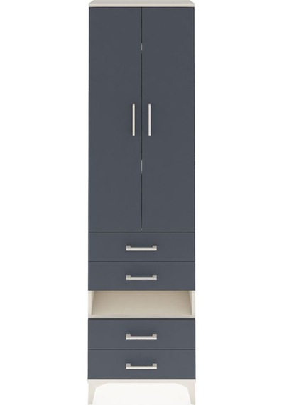 Arges Dolap 4 Raflı 4 Çekmeceli 2 Kapaklı 60x30x221 Aytaşı-an... Aytaşı