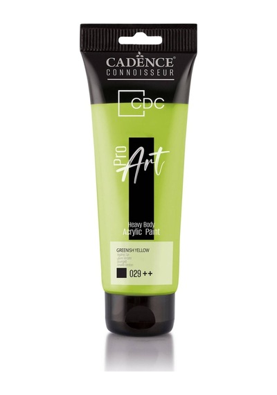 Cadence Pr029 Yeşilimsi Sarı Proart Heavy Body Akrilik Boya 120 ML - Tüp Akrilik Boya