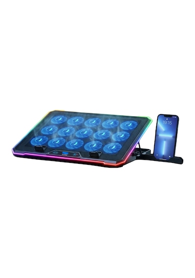 Aero Storm V15 Rgb 15 Fanlı 10 Rgb Modlu 9-17.3'' Notebook Soğutucu Stand Laptop Soğutucu