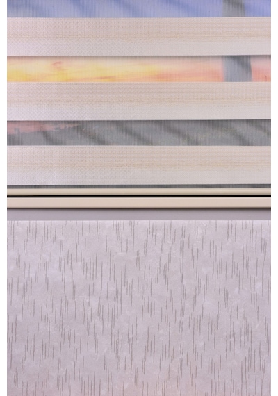 Gold Kendinden Desenli Etek Dilimsiz Ds11747 V2 Zebra Stor Güneşlik Perde