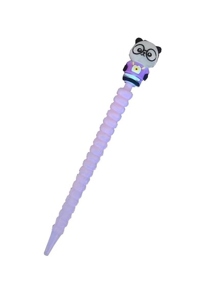 Panda Versatil Kalem 0.7mm Uçlu Kalem 1 Adet Sevimli Gözlüklü Sevimli Panda Mekanik Uçlu Kurşun Kalem 001