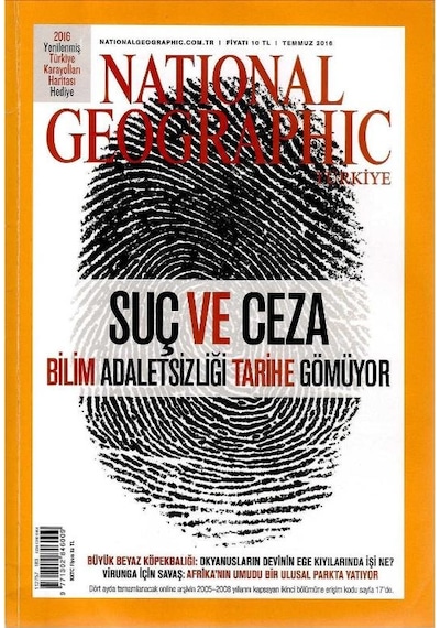 National Geographic Türkiye - Suç Ve Ceza Bilim Adaletsizliği Tarihe Gömüyor Retro Koleksiyon Eski Sayı : Temmuz 2016 Not: Ekleri Yoktur
