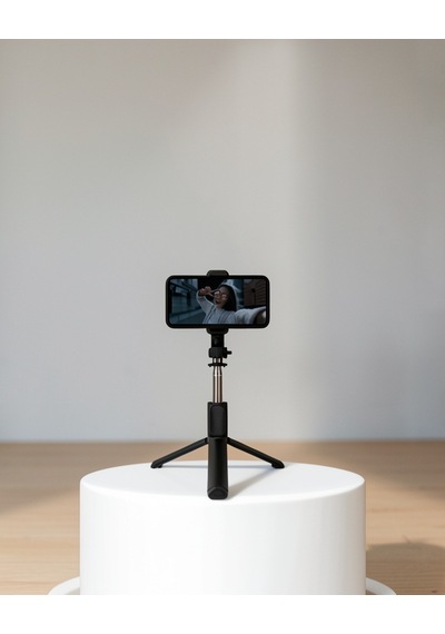 Selfie Çubuğu, Bluetooth Kablosuz, 360 Dönebilen Başlık