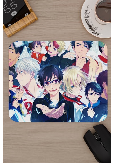 Yuri On Ice Anime V4 - 22x18 Gaming Kauçuk Kaymaz Taban Mouse Pad Fare Altlığı