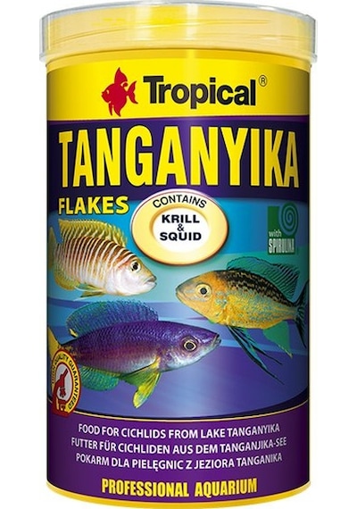 Tropical Tanganyika Flakes Tanganyika Cichlid Balıkları İçin Pul