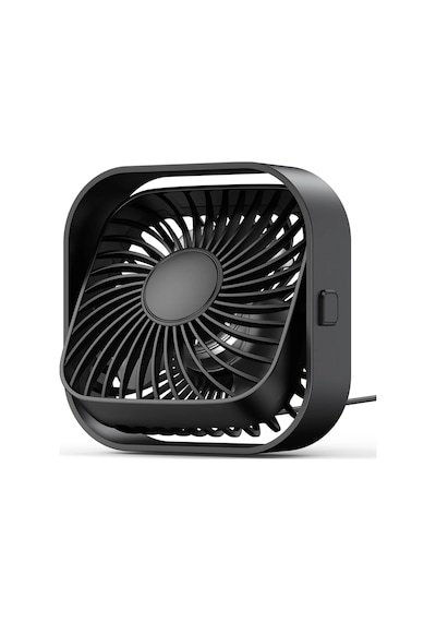 Warmco K51 Masaüstü Vantilatör 3 Kademeli 360 Döner Başlıklı Usb Kablolu Soğutucu Fan Siyah