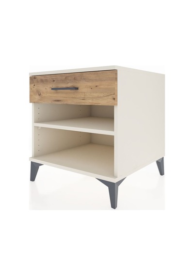 Kronos Komodin Tek Raflı Tek Çekmeceli 60x59x64 Aytaşı-çam Aytaşı