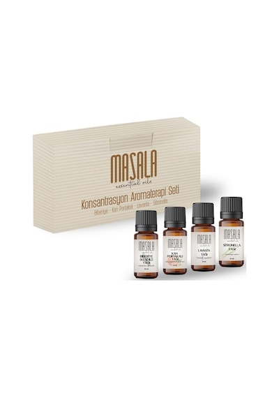 Masala Biberiye 10 ML + Sitronella 10 ML + Lavanta 10 ML + Kan Portakalı 10 ML