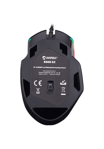 Everest Rampage RAGE-X2 6400 DPI RGB Gaming Oyuncu Mouse