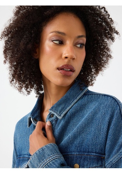 LOFT Regular Fit Kadın Gömlek U.kol Lf2042125 Q1.v1 Denim
