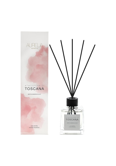 Aurelia Geneve Atmosfera Di Toscana - Gentle Magnolia & Lily Diffuser - Manolya & Zambak Büyük Çubuklu Oda Kokusu 100 ML