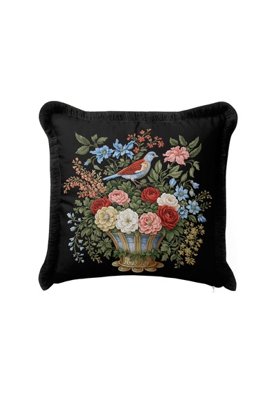 Kuşlu Çiçekli Vintage Barok Saçaklı Yastık Kılıfı-şato Botanik Kırmızı Siyah Püsküllü Kırlent Kılıfı Puslu Kanyon Ritüel Kuşlu Çiçekli Vintage Barok Saçaklı Yastık Kılıfı-şato Botanik Kırmızı Siyah Püsküllü Kırlent Kılıfı Puslu Kanyon Ritüel