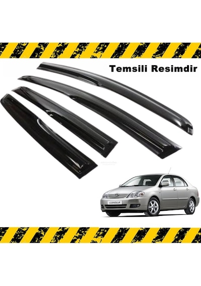 Corolla Uyumlu Mügen Cam Rüzgarlığı 2007 - 2013 Arası 4 Lü Set N11.28767