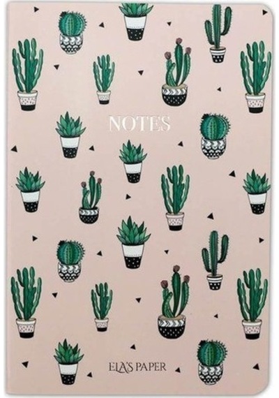 Kaktüs Pembe Notebook - Defter