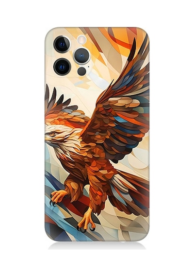 Apple Uyumlu iPhone 12 Pro Silikon Kılıf Uçan Savaşçı Kartal