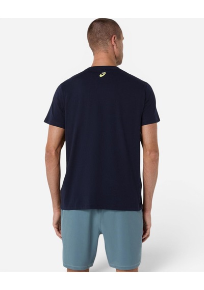 Asics Court Core Graphıc Tee Erkek Lacivert Kısa Kollu Tshirt 2041a355-401
