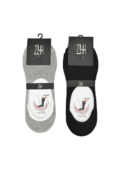 Ziya Erkek Bambu Sneakers Babet 6'lı Çorap Siyah X3 13173Z033 Siyah