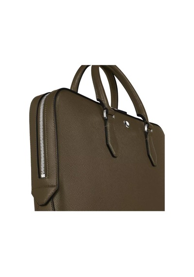Montblanc Sartorial Deri İnce Evrak Çantası 221548 Haki