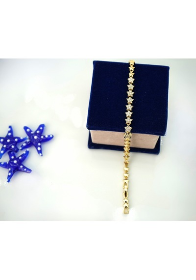 Biem Mini Yıldızlı Suyolu Çelik Bileklik Gold/gümüş