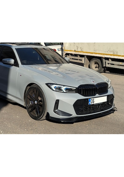 Bmw G20 Lci Ön Lip 3 Parça Ön Ek - Boyasız Mat Siyah - Bodykit Store