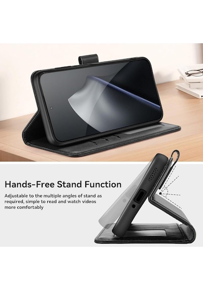 Xiaomi 17t Pro İle Uyumlu Kılıf Cüzdanlı Kapaklı Kartlıklı Standlı Kamera Korumalı Kapak + 1 Adet Ekran Koruyucu Cam, Siyah Çok Renkli Xiaomi 17t Pro İle Uyumlu Kılıf Cüzdanlı Kapaklı Kartlıklı Standlı Kamera Korumalı Kapak + 1 Adet Ekran Koruyucu Cam, Siyah Çok Renkli