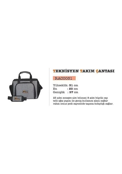 Retta Teknisyen Takım Çantası