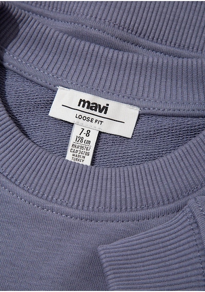 Mavi Logo Baskılı Mor Kız Çocuk Sweatshirt M7s10146-88095 Mor