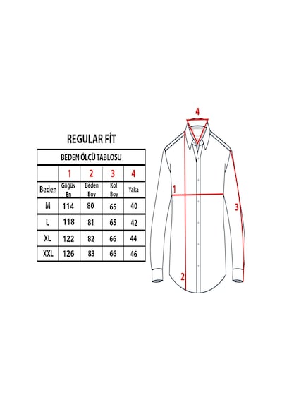 Tousus Regular Fit Pitikareli Vual Erkek Gömlek Kls-4012-tss Kırmızı