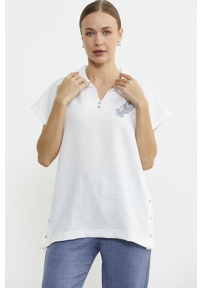 Sementa Polo Yaka Keten Görüntülü Takım - Indigo Indigo Sementa Polo Yaka Keten Görüntülü Takım - Indigo Indigo