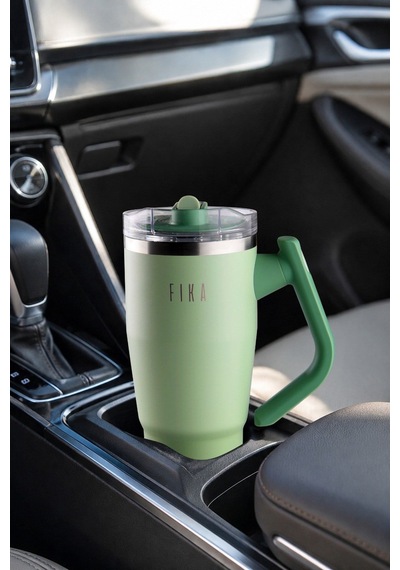Fika Lumi Döner Kulplu Termos 950 Ml - Mint Yeşili-7572 Yeşil