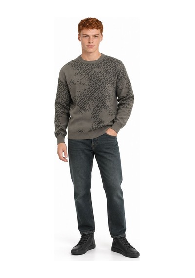 Loft Relax Fit Erkek Kazak Lf2044331 Q1.v1 Haki
