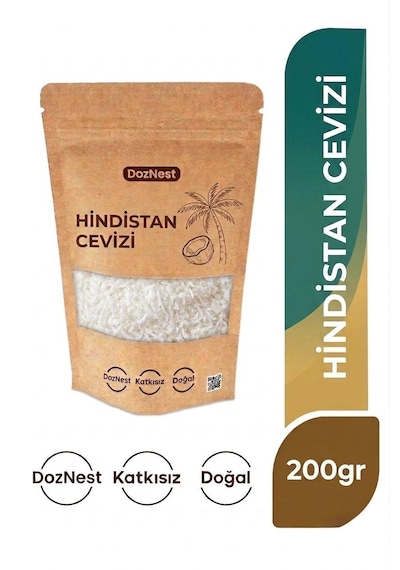 Doznest Yağı Azaltılmış Hindistan Cevizi 200 Gr Fit Tarifler, Tatlılar Ve Smoothieler İçin Doğal Lezzet