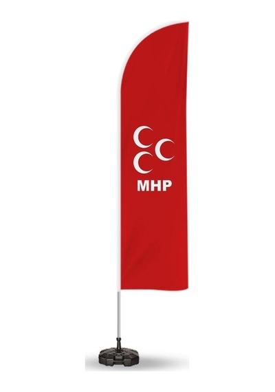Milliyetçi Hareket Partisi Reklam Yönlendirme Ve Tanıtım Yelken Bayragı-1