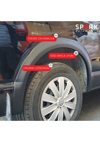 Volkswagen Transporter T6 2015-2020 Yıl Aralığı Uyumlu Uzun Şase Sağ Sürgü Dodik Seti 11 Parça Siyah