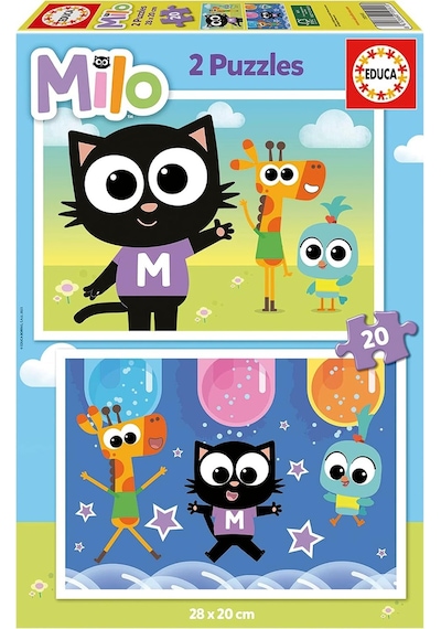 Educa 2x20 Parça Milo Kız Ve Erkek Çocuk Puzzle - 3-5 Yaş - 19541 1 Adet