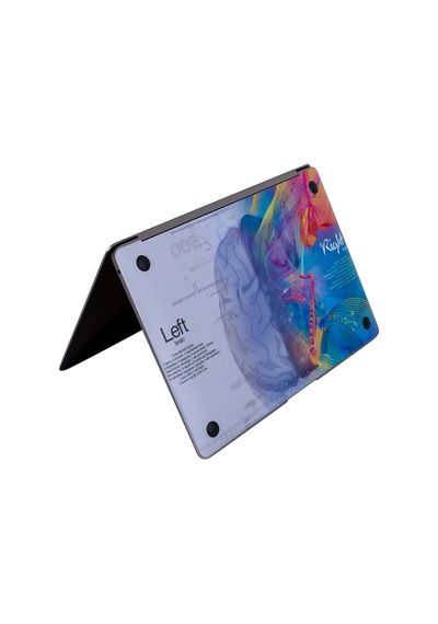 Apple Uyumlu MacBook Air M1 Kılıf Brainnl Yapıştırma Laptop Sticker Koruyucu Kaplama A2337 İle Beyaz