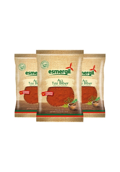 Esmergil Acı Toz Biber 3'lü Paket 3 x 70 Gr