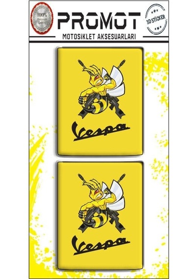 Vespa Damla Logo Sticker 15 Diğer