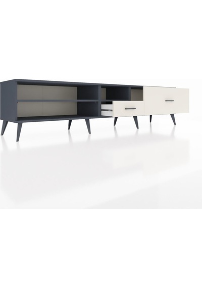 Hyperion Tv Ünitesi 2 Raflı 2 Çekmeceli 220x44x51 Antrasit-antrasit/aytaşı Antrasıt/aytası - Antrasıt Hyperion Tv Ünitesi 2 Raflı 2 Çekmeceli 220x44x51 Antrasit-antrasit/aytaşı Antrasıt/aytası - Antrasıt