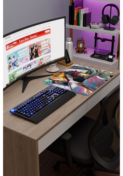 Chainsaw Man Anime V2 - 48x40 Xl Gaming Kauçuk Kaymaz Taban Mouse Pad Fare Altlığı