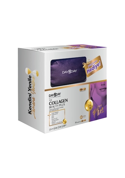 Day2day The Collagen Beauty Plus 30 Tüp + Makyaj Çantası