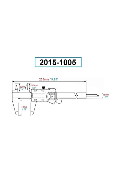 Dasqua 2015-1005 Yağ, Su, Toz Geçirmez 0-150Mm Dijital Kumpas