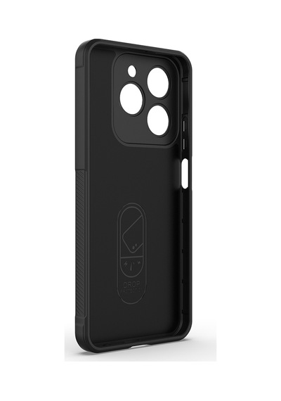 Realme C61 Kılıf Esnek Tpu Oyuklu Arka Yüzey Tasarımlı Zore Etnik Silikon Kapak Koyu Yeşil