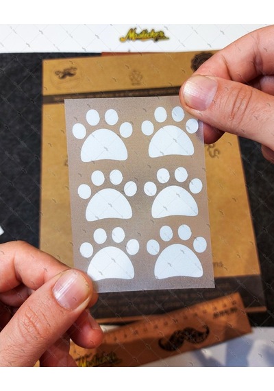 Bay Etiket Rfhlm19 Reflektif Kedi Patisi Izi Sticker Seti 4 Adet