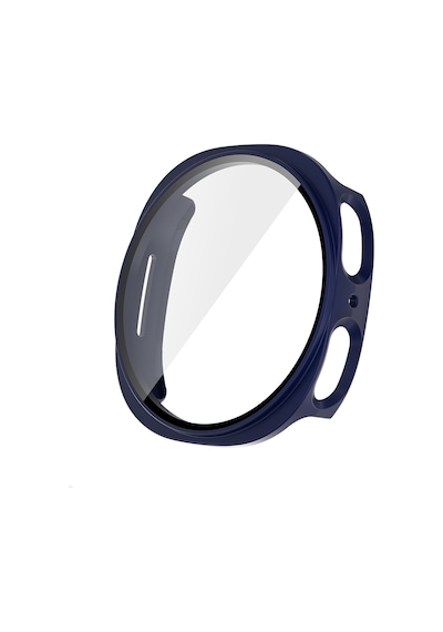 Galaxy Uyumlu Watch 8 44mm Sert Pc Kasa Ve Ekran Koruyucu Mkst Watch Gard 38 - Lacivert
