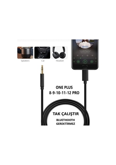 One Plus 9 Pro 10 Pro 11 Pro 12 Pro 8 Pro Aux Kablo Type C Aux Kablo Dac Çipli Örgü Tak Çalıştır