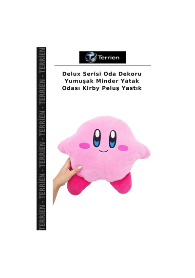 Delux Serisi Oda Dekoru Yumuşak Minder Yatak Odası Kirby Peluş Yastık Çok Renkli