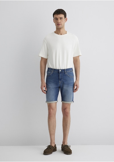 Mavi - Brian Sporty Koyu Mavi Jean Şort 0418490389 Koyu Mavi