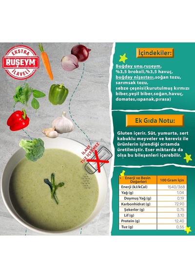 Brokoli Ve Havuçlu Sebze Çorbası +8 Ay, 50 Gr